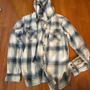 Women’s Carhartt hooded button up shirt